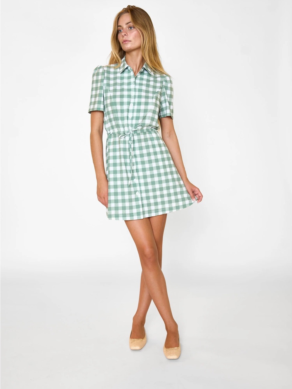 NWT Byrdie Golf Social Short Sleeve Hayden Dress Set With Shorts Size Small